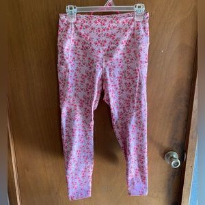 💗Pink Flower Leggings